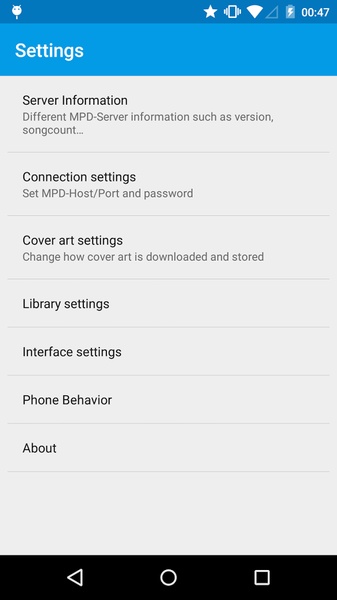 MPDroid - Preview 1