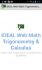IDEAL Web Math Trigonometry & Calculus screenshot 15