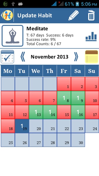 iPro Habit Track Free - Preview 2