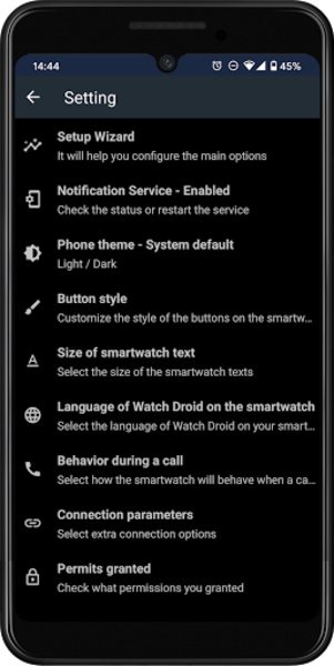 Watch droid 2025 phone app