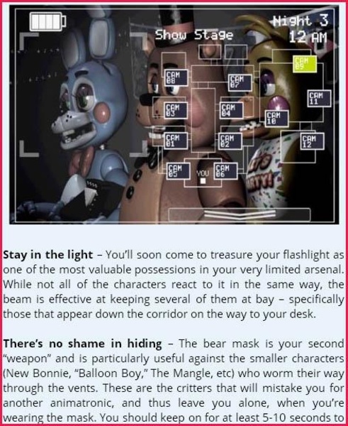 FNAF Five Night Guide - Preview 1