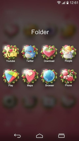 Love Story GO Launcher Theme - Preview 1
