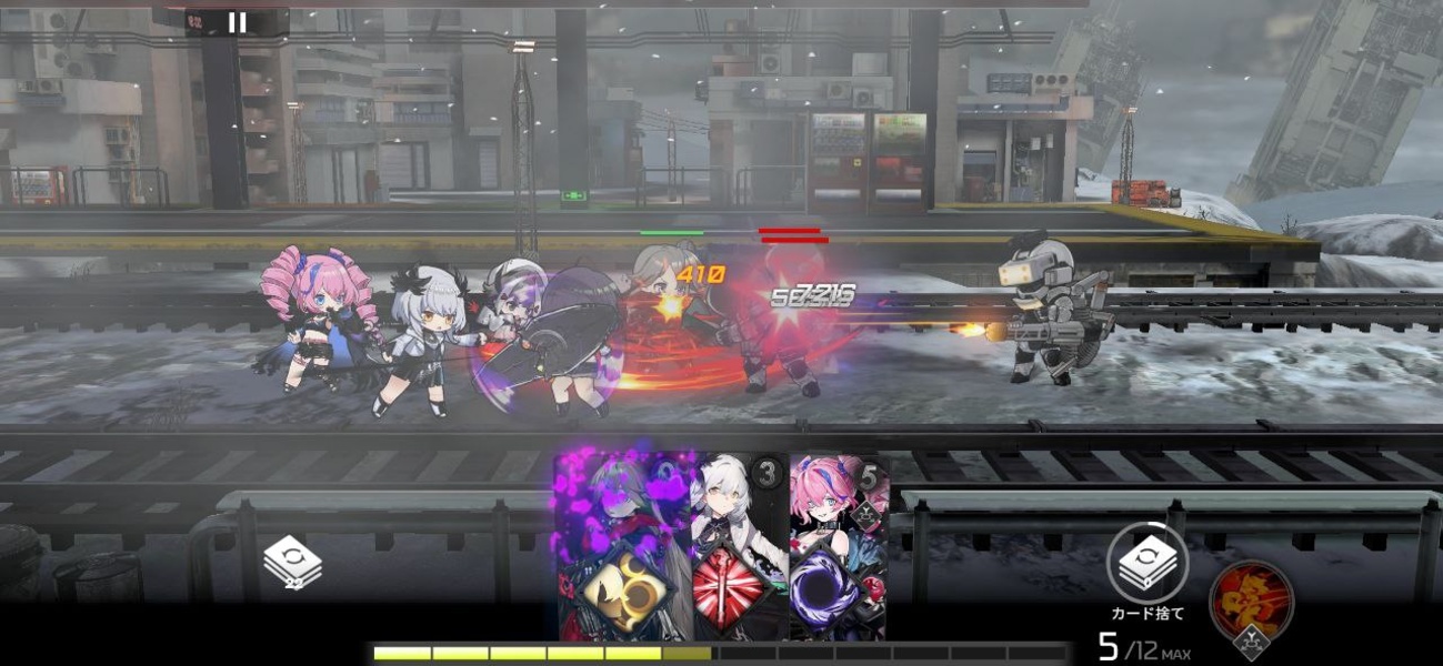 レゾナンスの戦闘画面