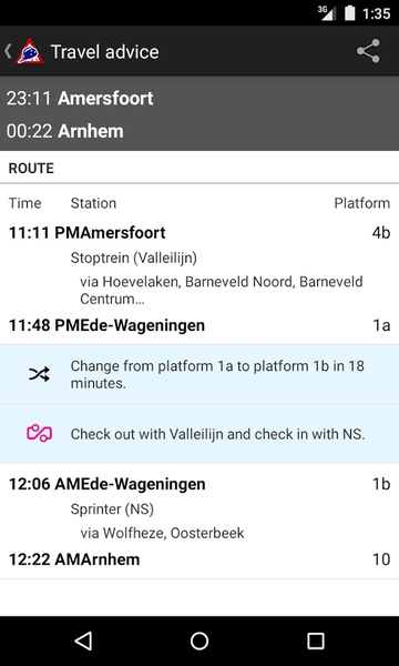 NL Train Navigator - Preview 2