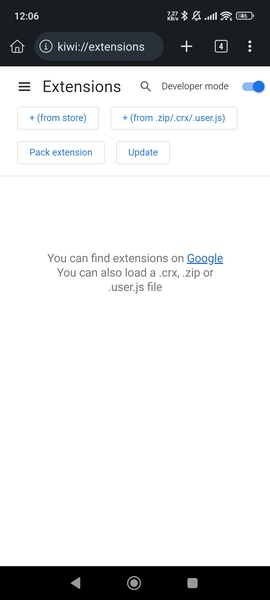 Kiwi Browser - Preview 6