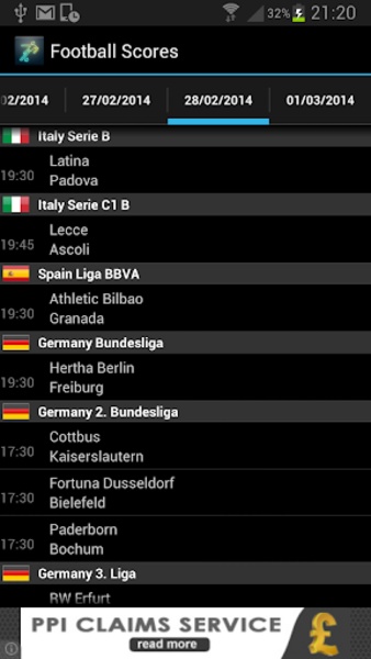 Football Scores - Preview 3