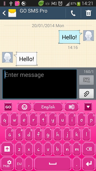 GO Keyboard Pink - Preview 10