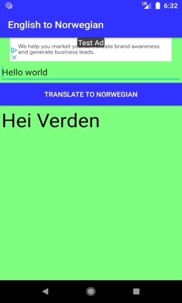 English to Norwegian Translator - Preview 4