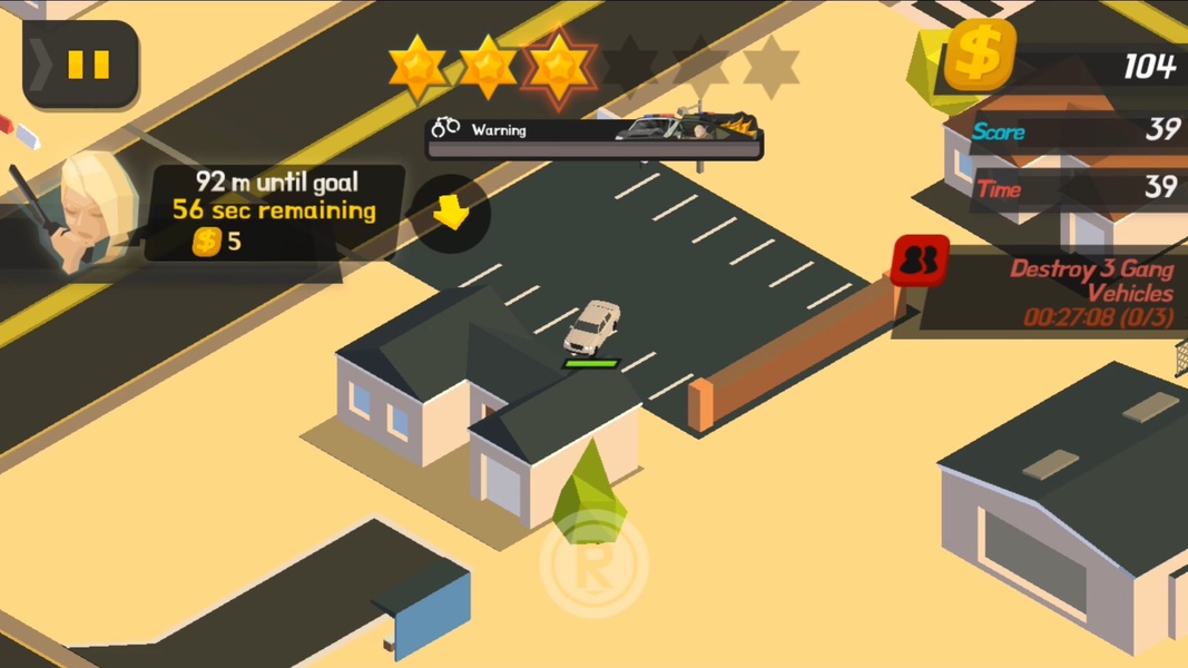 Fuja da polícia no game OFFLINE Burnout City (Android e iOS) - Mobile Gamer