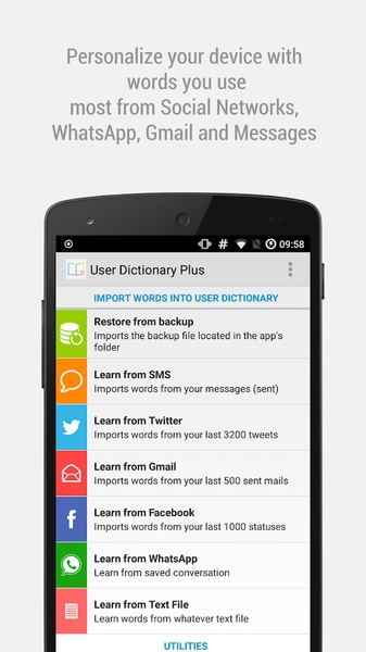 User Dictionary Plus (Free) - Preview 6
