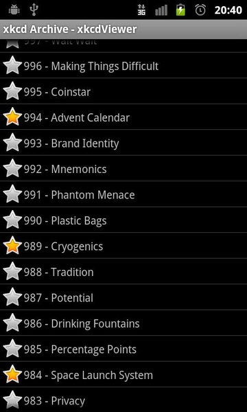 xkcdViewer - Preview 2