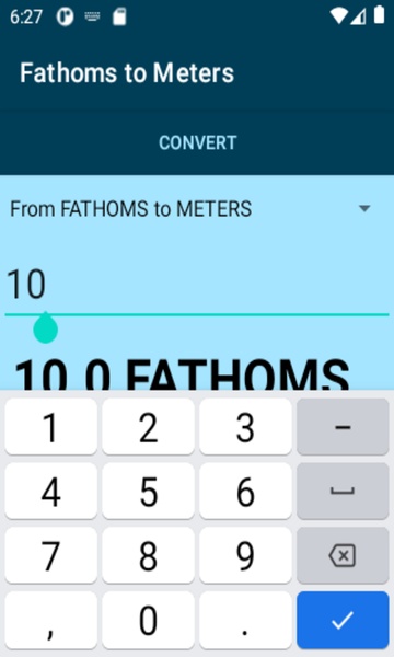 Fathoms to Meters converter - Preview 3