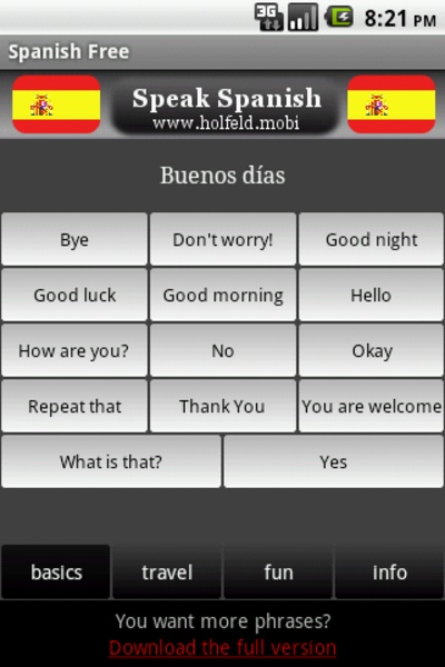 Speak Spanish Free - Preview 2