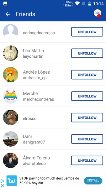 Followers and Unfollowers Analytics for Instagram - Preview 5