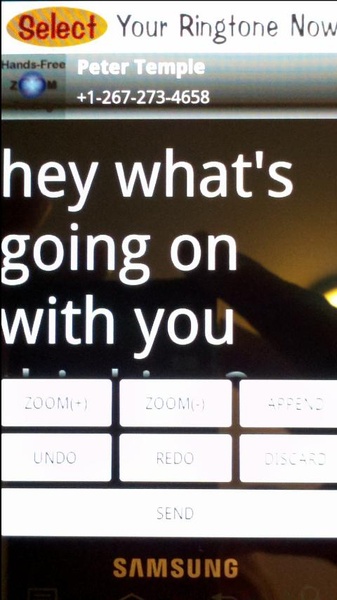 ZOOM Messaging Widget - Preview 1
