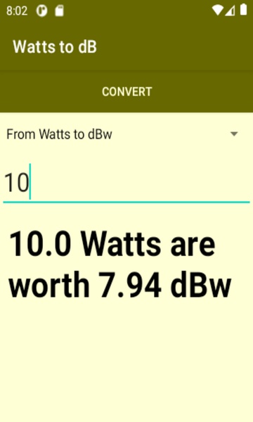 Watts to dB converter - Preview 2