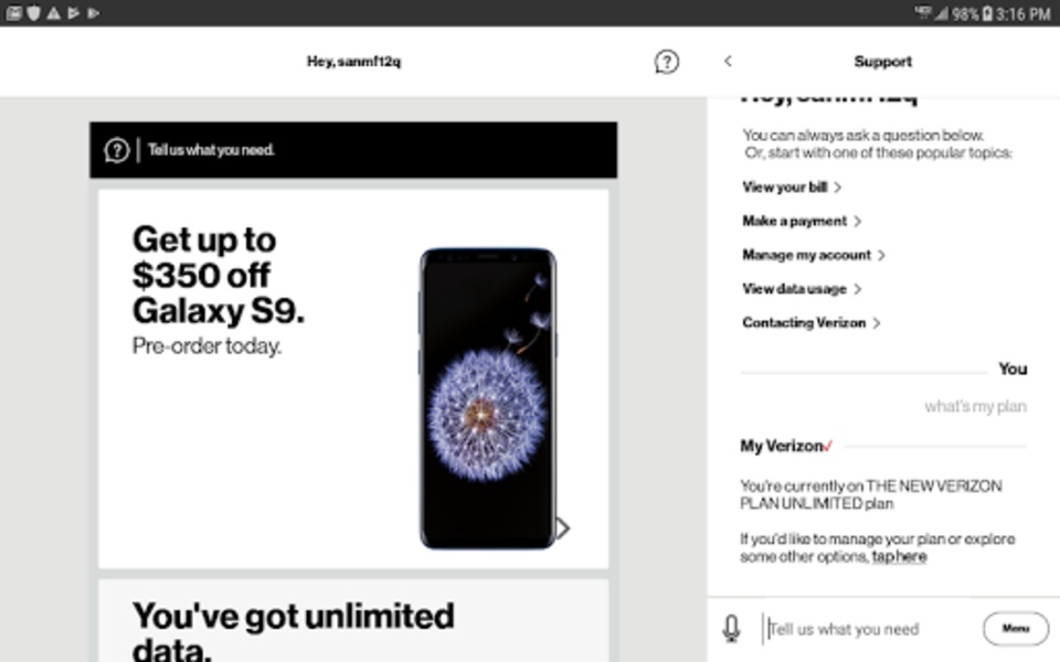 My Verizon Mobile - Preview 1