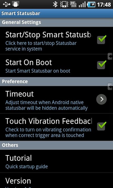 Smart Statusbar - Preview 1