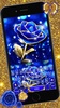 Gold Blue Rose Crystal Keyboar screenshot 5
