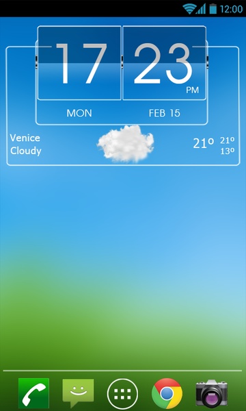 3D flip clock & world weather widget theme pack 6 - Preview 2