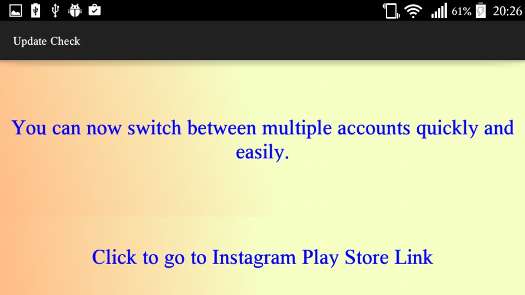 Check Update for Instagrm - Preview 1