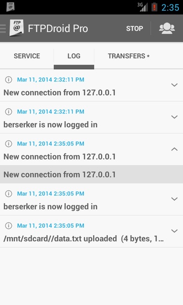 FTPDroid - Preview 3