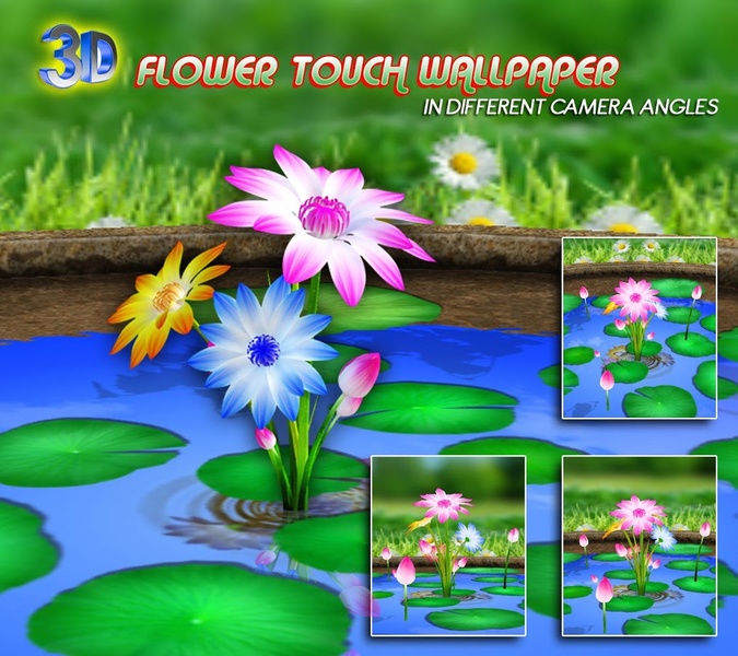 3D Flower Touch Live Wallpaper - Preview 1