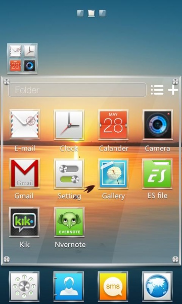 Square GOLauncher EX Theme - Preview 2
