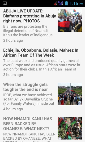 Biafra News + Radio + TV App - Preview 2