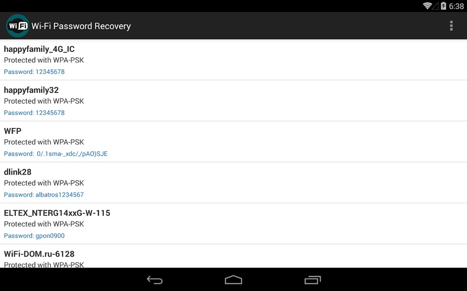 Wi-Fi Password Recovery - Preview 2