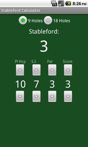 Stableford Calculator - Preview 2