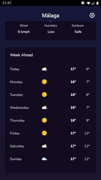 DINA: Personalized Weather - Preview 4