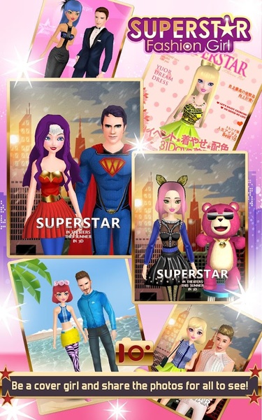 Style Me Girl: Jogos de moda com dressup 3D grátis Superstar Fashion Girl  Pink Princess, Fashion DressUp UFO No !, android, roxo, cabelo preto,  sapato png