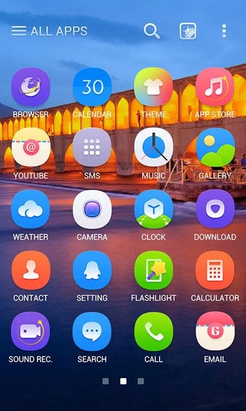 Loop GOLauncher EX Theme - Preview 4