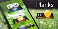 Planks GO Weather Widget Theme screenshot 1