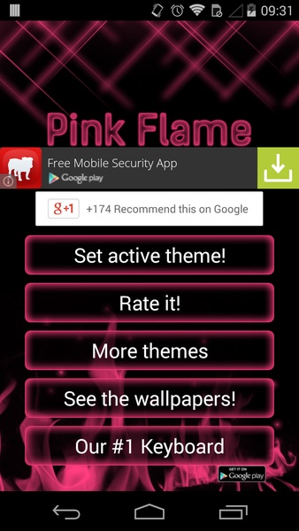 Pink Flame GO Keyboard - Preview 7