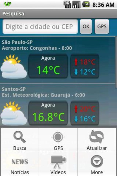 Tempo Agora para Android - Download