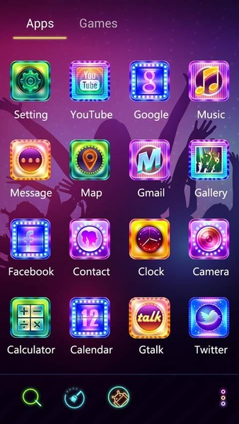 (Free)Rock_n_Roll GOLauncher EX Theme - Preview 2