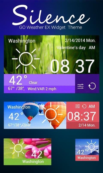 Widget silence GO Weather EX - Preview 1