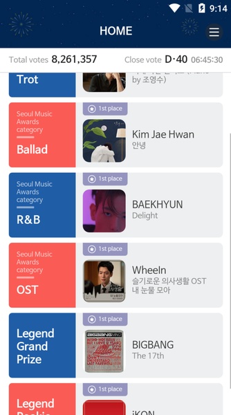 The 30th SMA Official Voting App - Preview 7