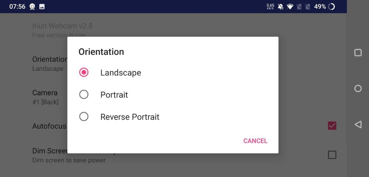 Iriun Webcam - Preview 4