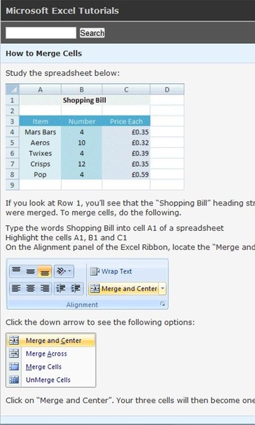 Excel Tutorials - Free - Preview 2
