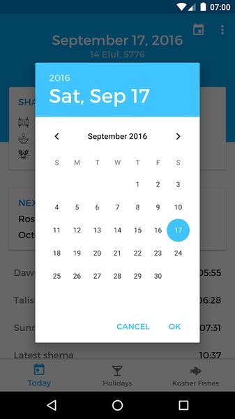 Jewish Calendar for Android - Download the APK from Uptodown