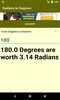 Converter Radians to Degrees screenshot 2