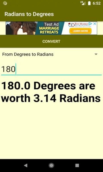 Converter Radians to Degrees - Preview 2