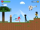 Stickman Battle in Craft World screenshot 1