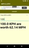 Converter MPH to KPH screenshot 3