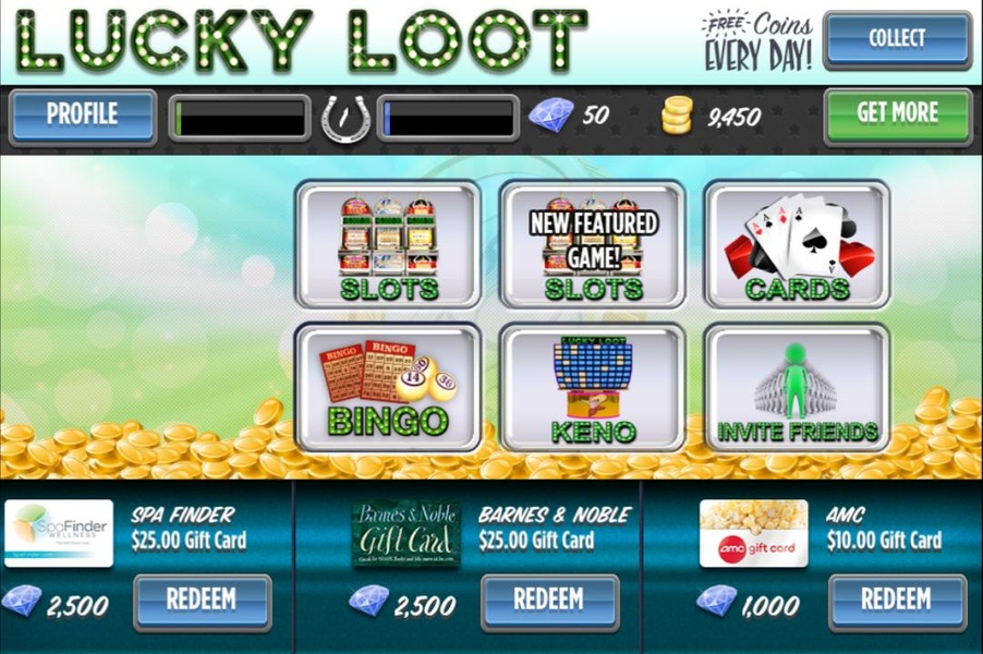 Loot Casino login page interface on a mobile device