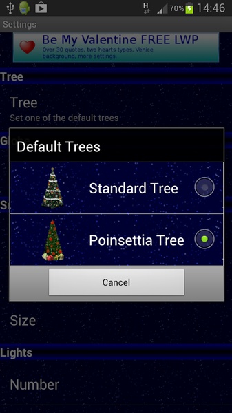 Globe Christmas Tree Live Wallpaper - Preview 4