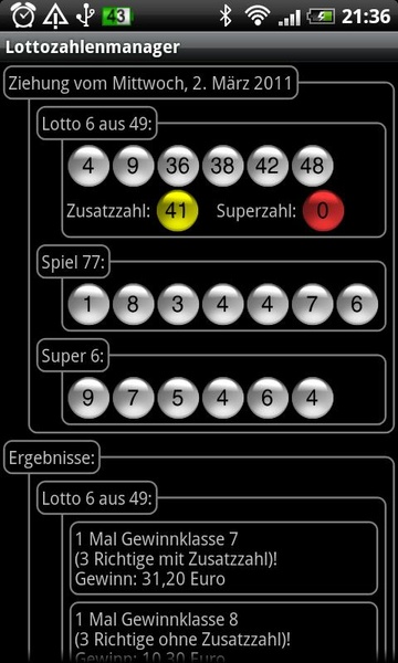 Lottery numbers manager 3 - Preview 2